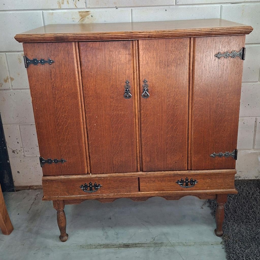 Kast vintage | 85x43,5x96 cm | tv-kast, Ophalen, Gebruikt, Klassiek, Eikenhout