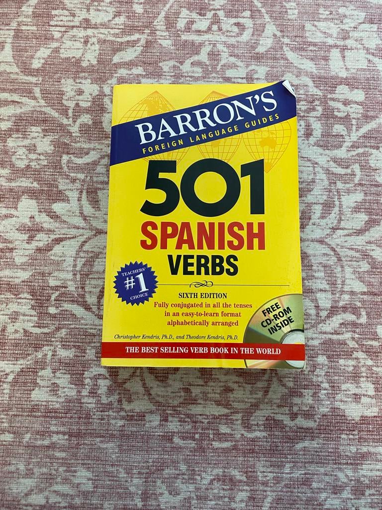 Barron's 501 Spanish Verbs met CD-ROM, Ophalen of Verzenden, Gelezen, Non-fictie