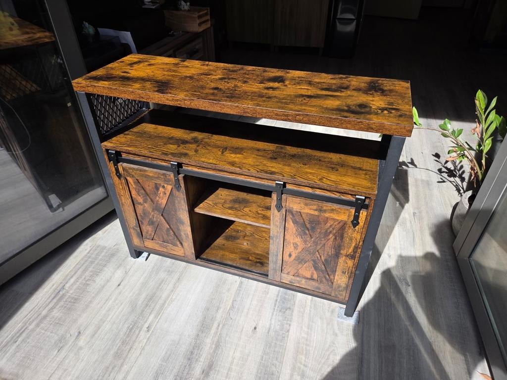 Industrieel kastje met roldeuren, Ophalen of Verzenden, Gebruikt