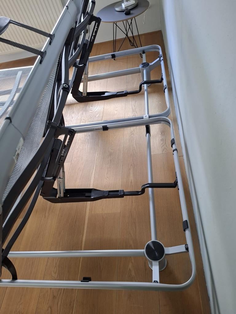 Auping Royal handverstelbaar 180x220, Ophalen, Zo goed als nieuw, Eenpersoons, Hout