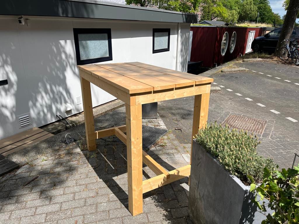 Nieuwe Steigerhouten Bartafel - Tuinset Hoge Tafel, Tuin en Terras, Ophalen, Nieuw, Rechthoekig, Hout