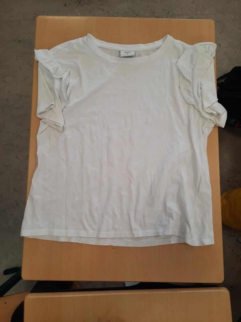 Dames t-shirt, Ophalen, Wit, Zo goed als nieuw, Korte mouw