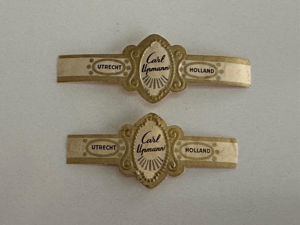 Sigarenbandje Utrecht Carl Upmann klein en groter, Ophalen of Verzenden, Gebruikt, Sigarenbandjes