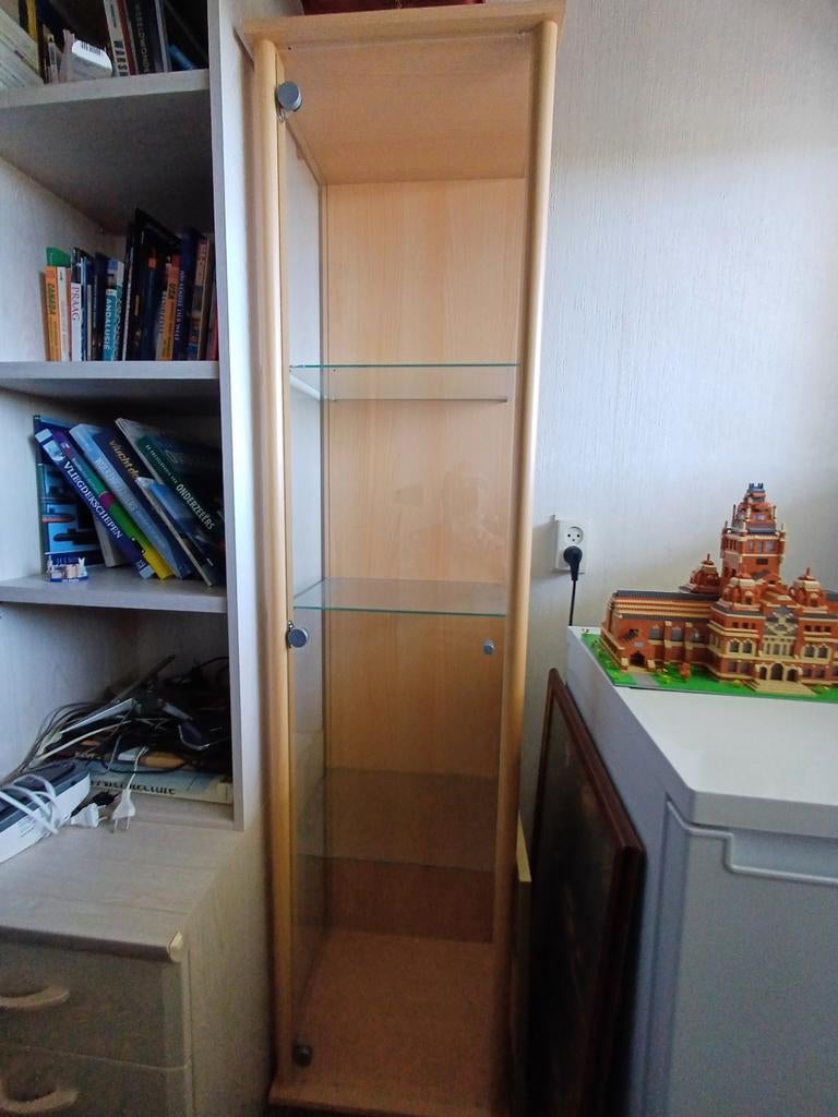 Vitrinekast, Huis en Inrichting, Kasten | Vitrinekasten, Ophalen, Gebruikt, 50 tot 100 cm, 150 tot 200 cm