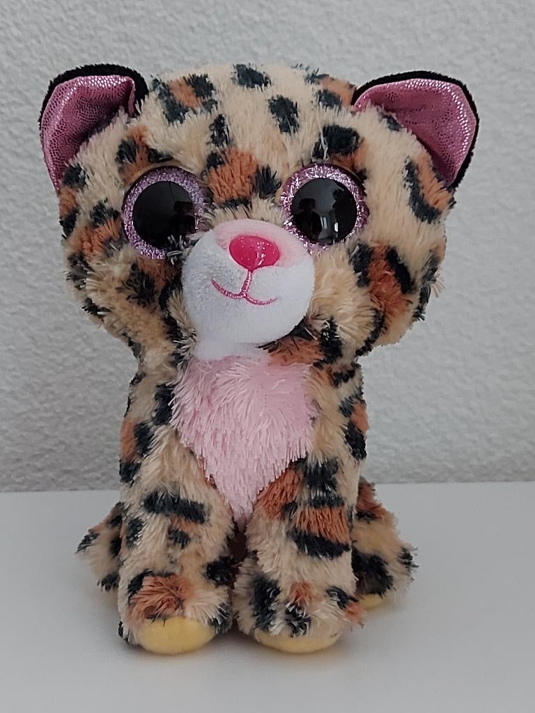Ty Beanie Bo Livvie Leopard - 15 cm, Ophalen, Zo goed als nieuw, Overige typen