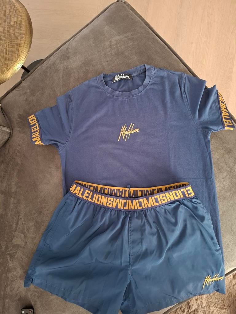 Zwembroek + shirt Malelions donkerblauw, Ophalen of Verzenden, Blauw