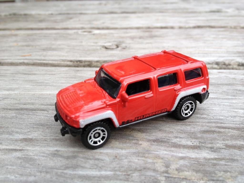 Matchbox Hummer Rood, Ophalen of Verzenden, Zo goed als nieuw, Auto