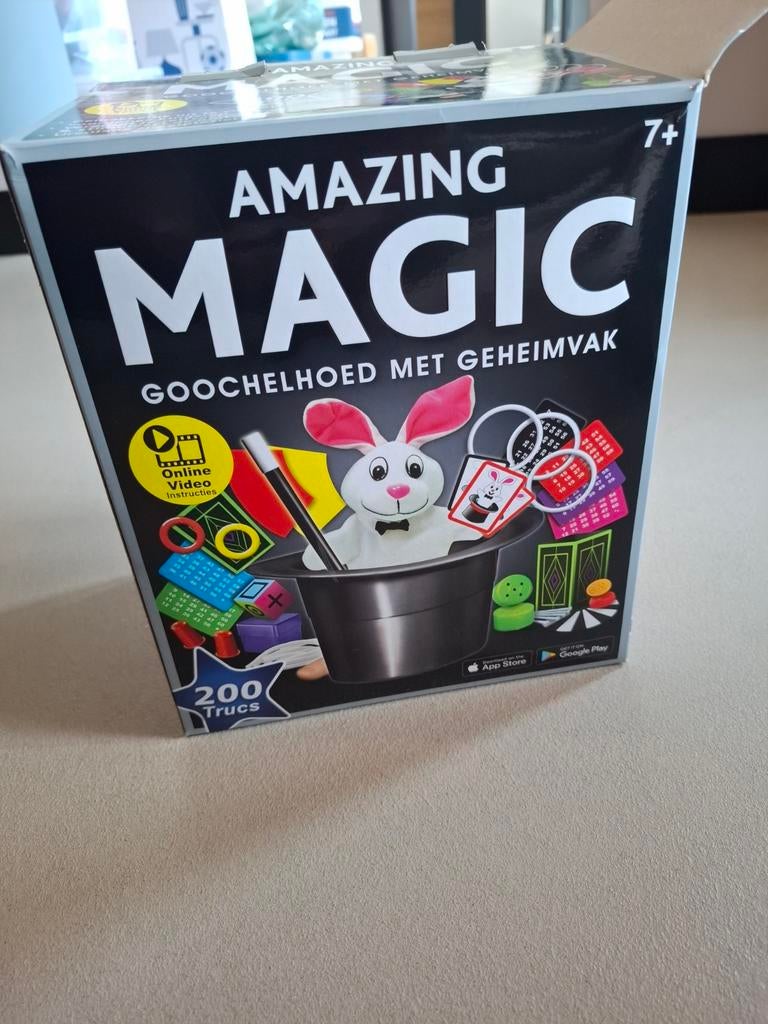 Amazing Magic Goochelhoed met Geheimvak - 200 Trucs, Ophalen of Verzenden, Nieuw, Jongen of Meisje