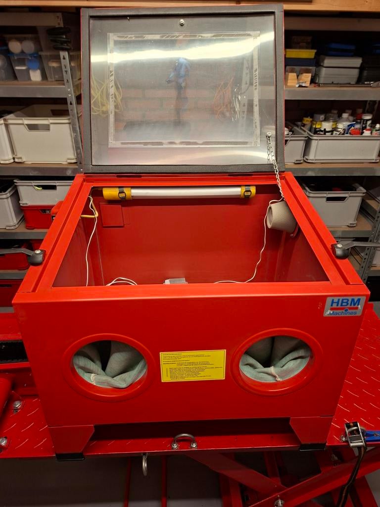 HBM Straalcabine SBC 90, Auto diversen, Autogereedschap, Ophalen, Zo goed als nieuw