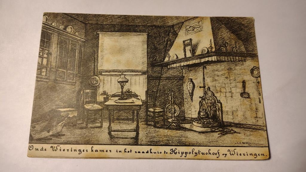 Wieringen Oude Wieringer kamer in het raadhuis te, Ophalen of Verzenden