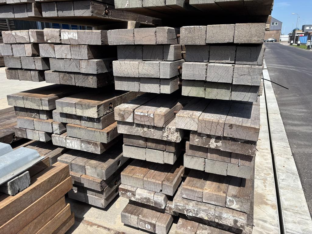 GB azobe hardhouten draglineschot 10x100x600 CM, Zo goed als nieuw, Overige houtsoorten