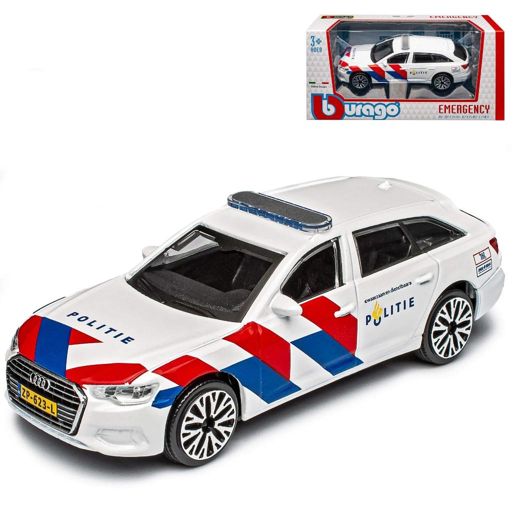 Bburago: Audi A6 Politieauto, Auto, ., Nieuw, Ophalen of Verzenden