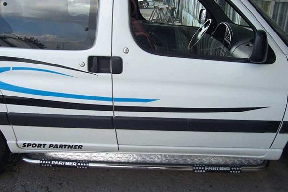 Partner Berlingo Sidebars aluminium treeplank, Niet ingevuld, Niet ingevuld, Niet ingevuld