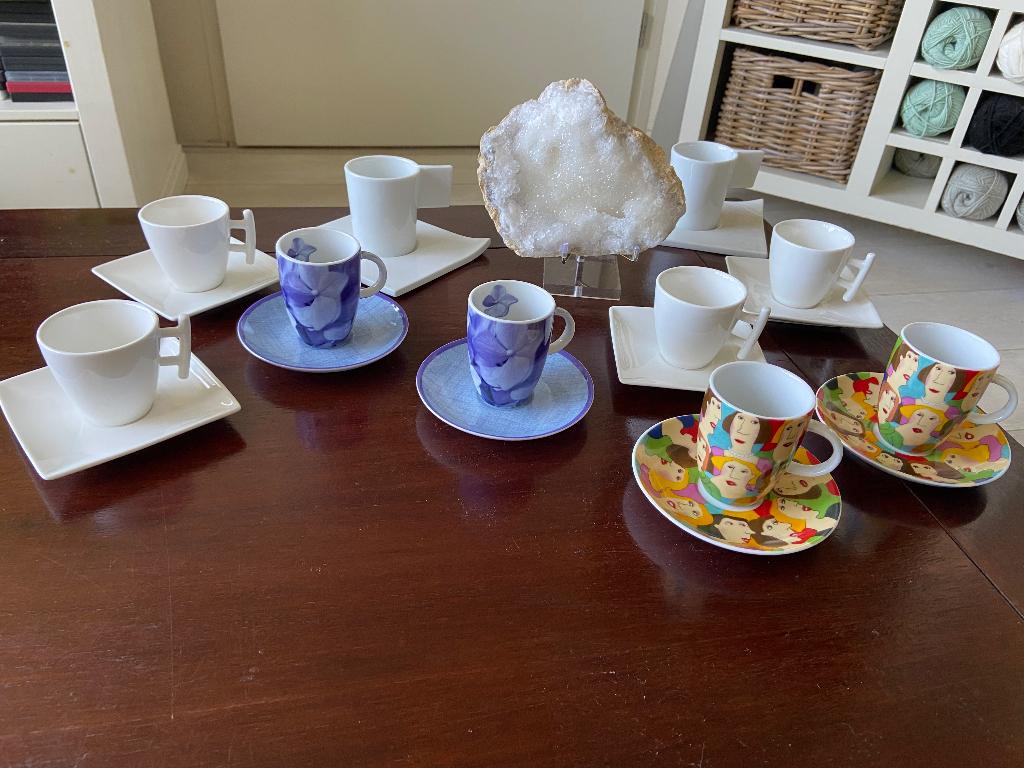 Espresso kopjes, Nieuw, Ophalen of Verzenden, Overige stijlen, Kop(pen) en/of Schotel(s)