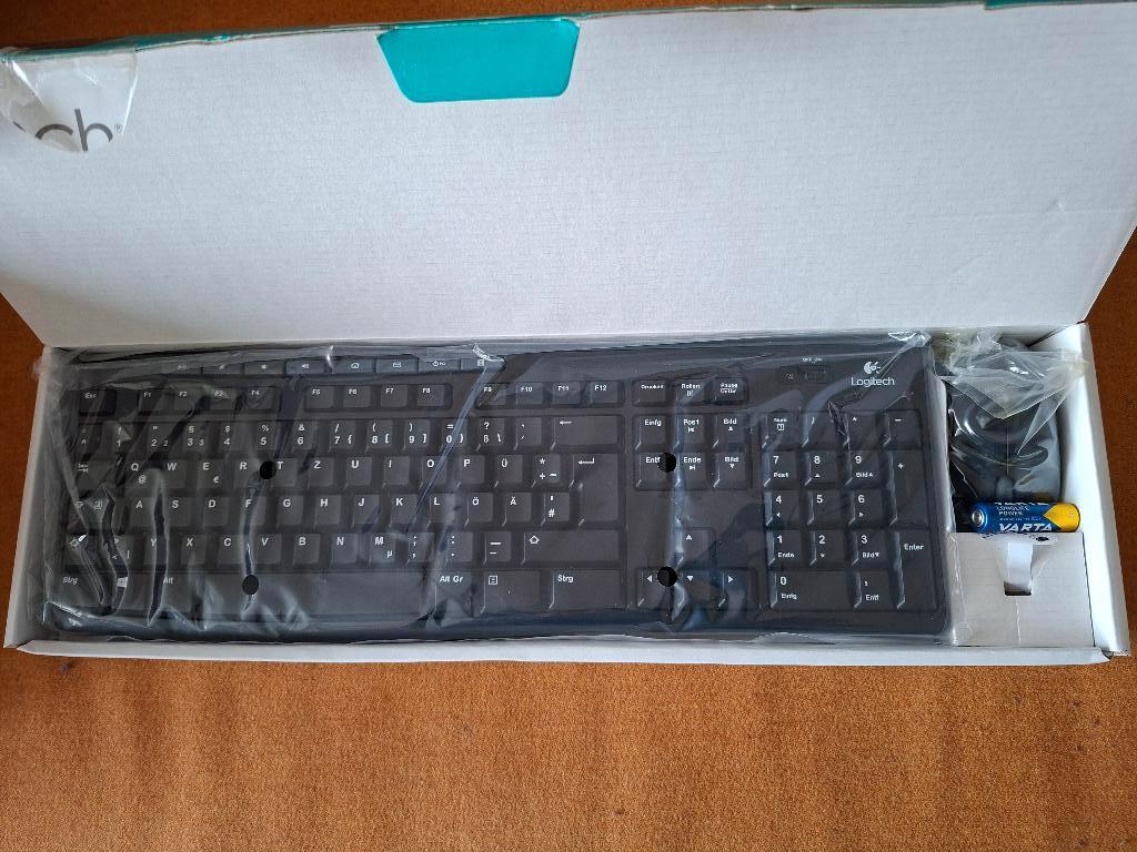 Logitech MK270 Wireless Combo - Duits toetsenbord - muis, Computers en Software, Toetsenborden, Nieuw, Ophalen of Verzenden, Overige indelingen
