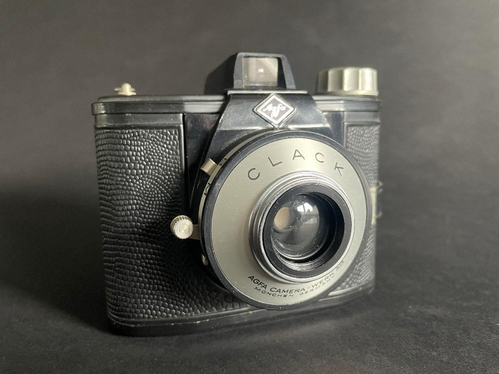Agfa Clack camera in paraattas, Ophalen of Verzenden, Gebruikt, Compact, Overige Merken