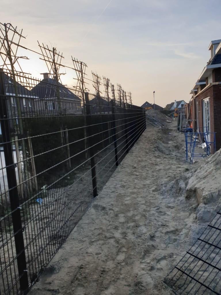 Dubbelstaafmat hekwerk NIEUW 203 cm Hoog COMPLEET (6/5/6), Ophalen, Nieuw, IJzer, Dubbelstaafmat hekwerk