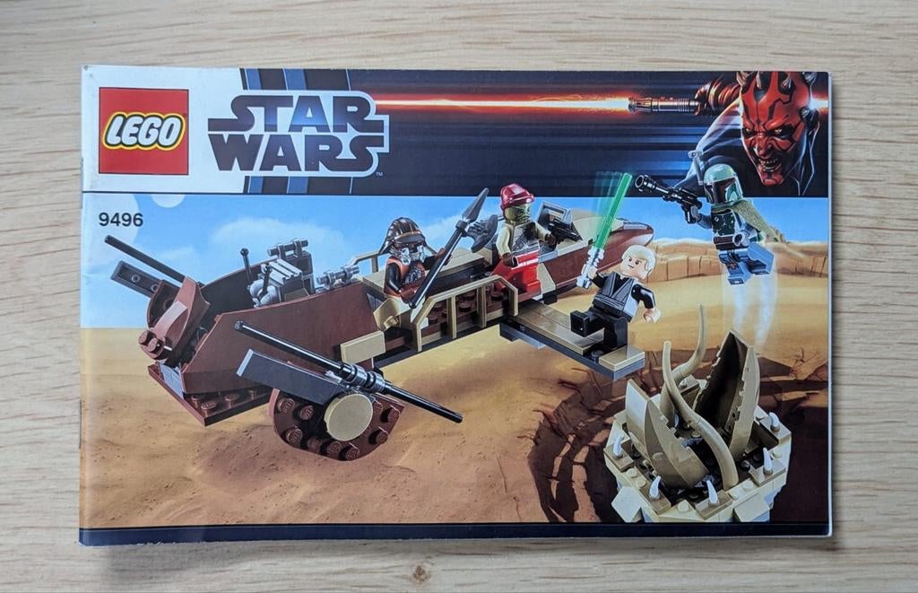 LEGO Star Wars - Desert Skiff 9496 Instructieboekje, Star Wars, Lego, Accessoire, Ophalen of Verzenden