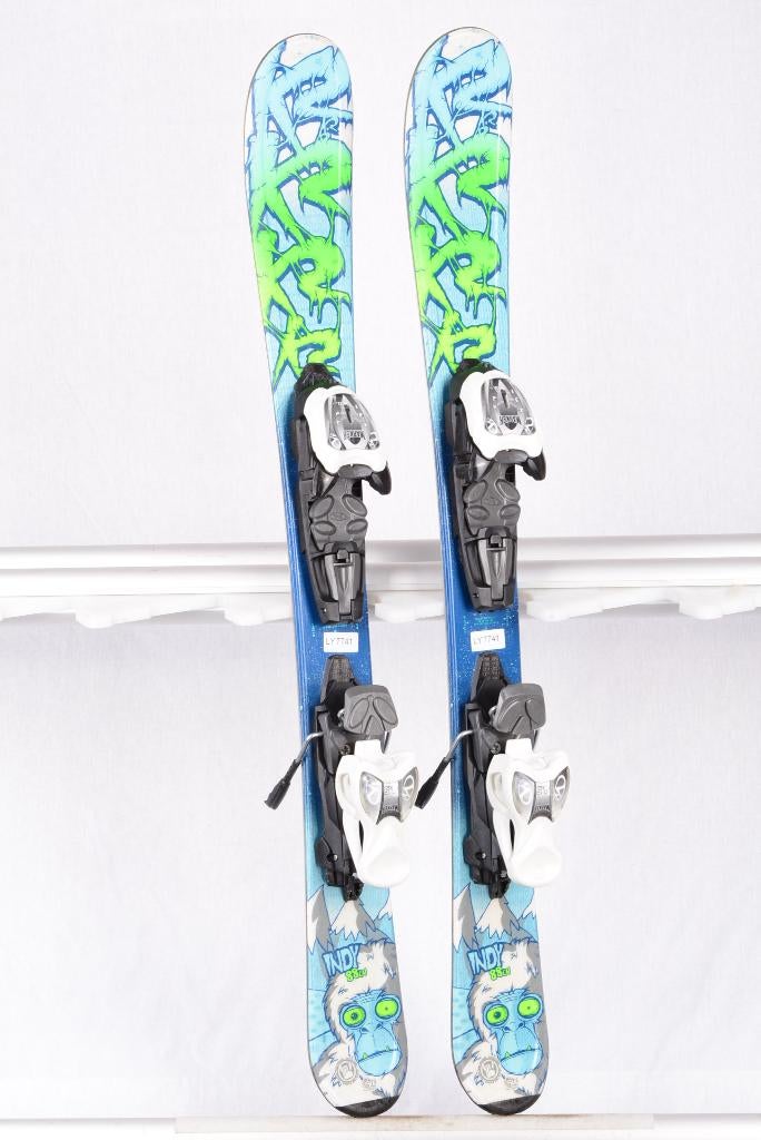 88 112 124 136 kinder ski's K2 INDY blue/green, Overige merken, Gebruikt, 100 tot 140 cm, Ophalen of Verzenden