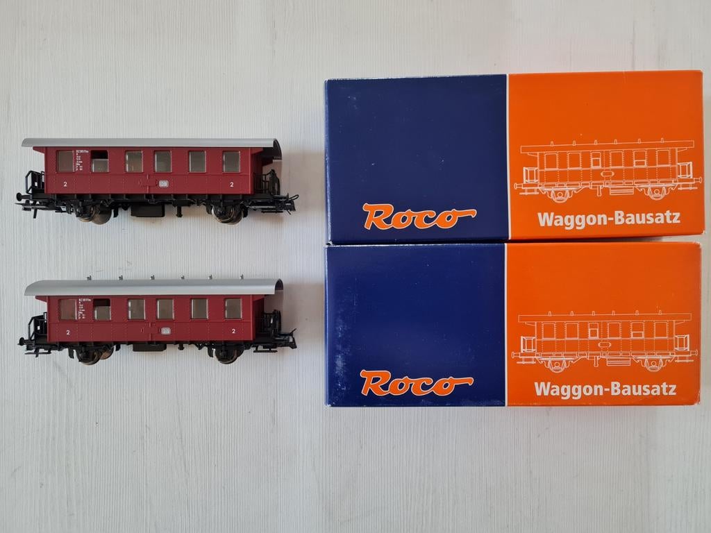 2 Mooie Roco H0 DB rijtuigen 54225, Gelijkstroom, Wagon, Ophalen of Verzenden, Zo goed als nieuw