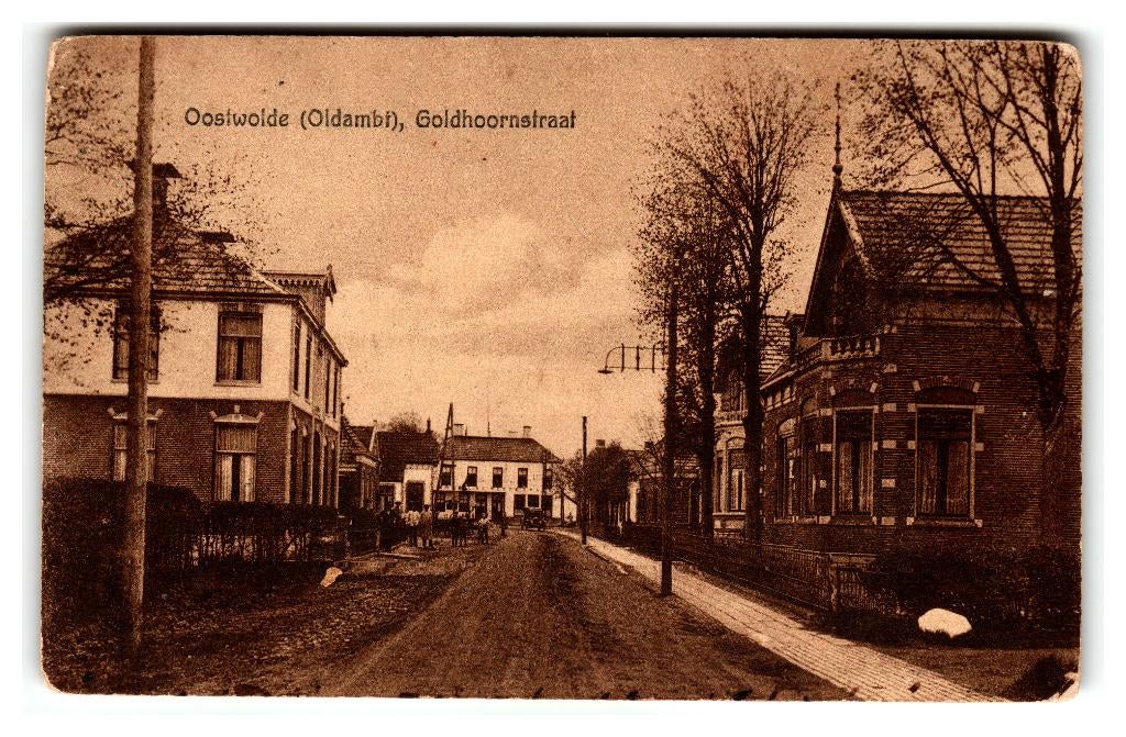 Oostwold, (Oldambt) Goldhoornstraat, Verzenden, 1920 tot 1940, Gelopen, Groningen