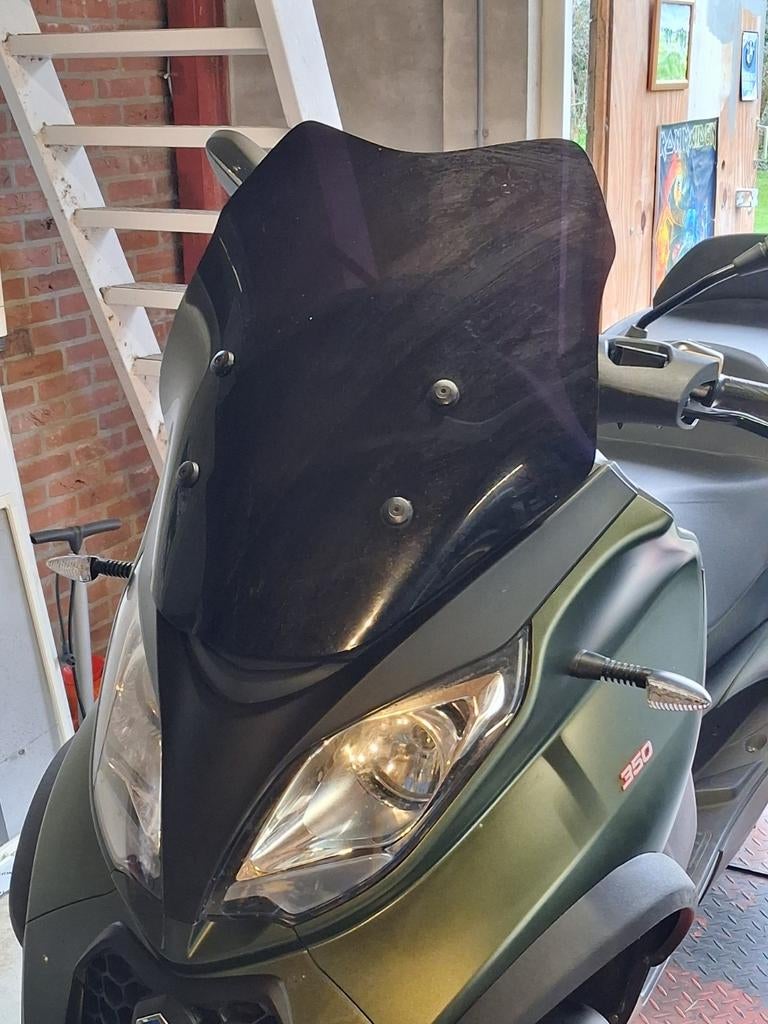Zwart windscherm Piaggio MP3 350, Motoren, Ophalen of Verzenden