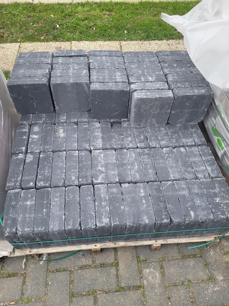 Nieuwe antraciet Stonehedge tegels 20x20x6 (94 stuks), Tuin en Terras, Tegels en Klinkers, Ophalen, Nieuw, Minder dan 5 m², Beton