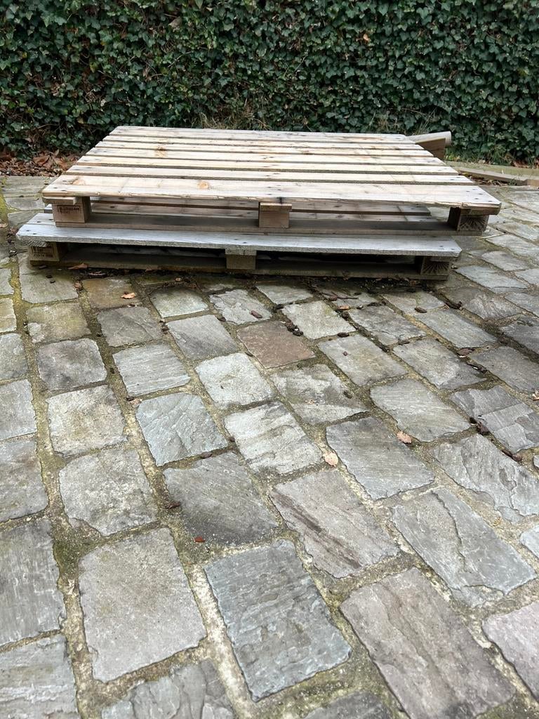 Houten pallets 2 stuks, Ophalen, Zo goed als nieuw