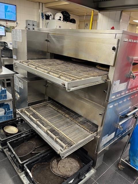 SPOED!!! Middelbly Marshall Amerikaanse Dubbele Pizza oven, 60 cm of meer, Ophalen of Verzenden, Zo goed als nieuw, Oven met grill