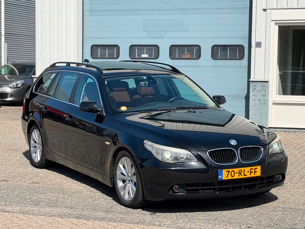 BMW 5-serie Touring 535d High Executive XENON/NAVI/LEDER/PAN, Auto's, Automaat, 1730 kg, Achterwielaandrijving, Gebruikt