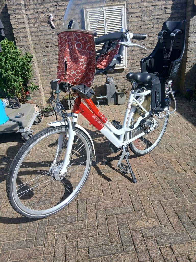 Sparta damesfiets met kinderzitjes.mamafiets., Ophalen of Verzenden, Gebruikt, Sparta, Versnellingen
