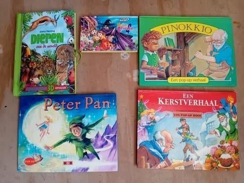 7 pop-up 3d leesboeken dieren sprookjes kerst verhaal, Gelezen, Fictie algemeen, Jongen of Meisje, Ophalen of Verzenden