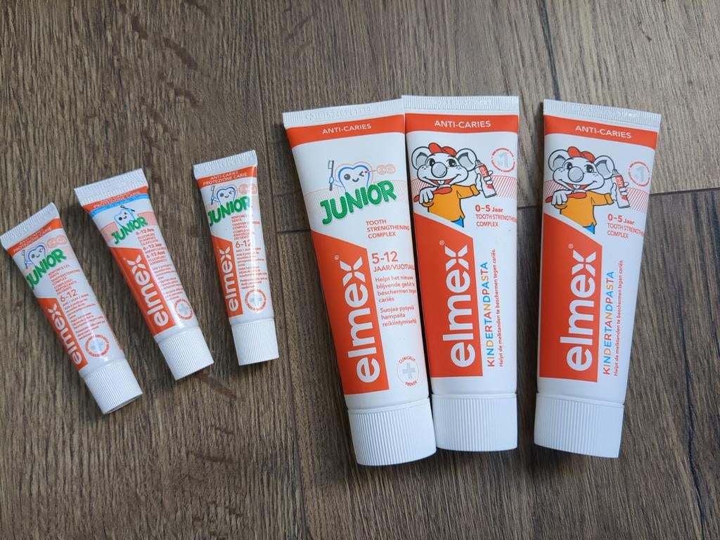 Elmex kindertandpasta plus mini's nieuw, Sieraden, Tassen en Uiterlijk, Uiterlijk | Mondverzorging, Ophalen of Verzenden, Nieuw