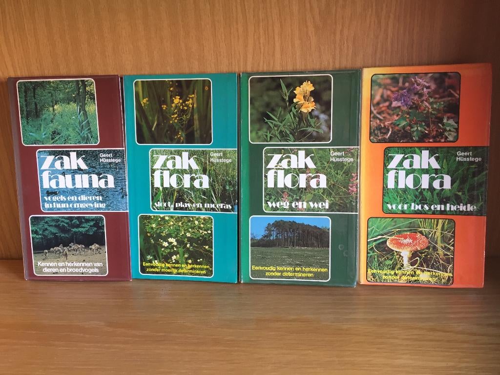 Geert Hüsstege: 4 planten/dieren / flora- en fauna gidsen, Boeken, Natuur, Ophalen of Verzenden, Zo goed als nieuw, Vogels, Geert Hüsstege