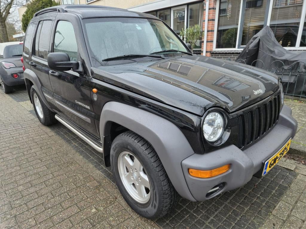 Jeep Cherokee 3.7 V6 | 68.000KM!|Trail Rated Edition! |4x4!, Automaat, Zwart, 3360 kg, Zwart