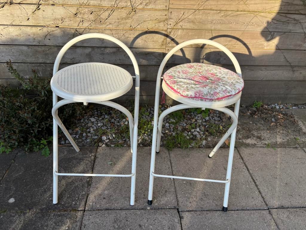 Grand Soleil Vintage Barkrukken, 2 krukken, Ophalen, Gebruikt, 60 tot 90 cm