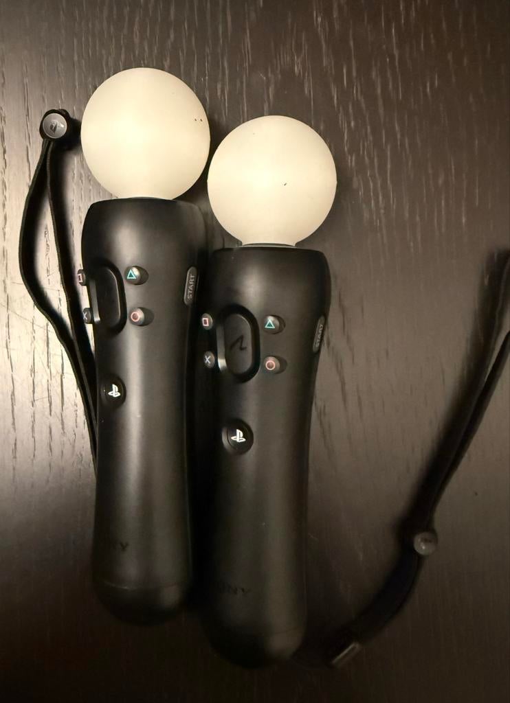 PlayStation Move Motion Controllers (2 stuks), Gebruikt, PlayStation 3, Ophalen of Verzenden, Controller