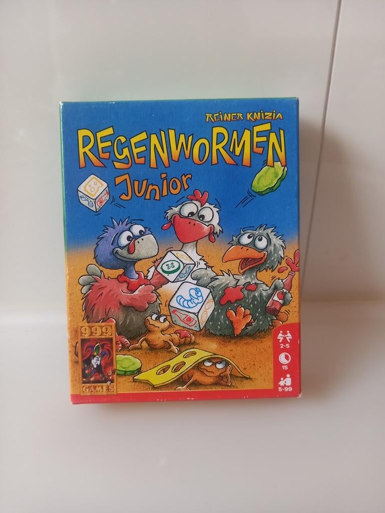 Regenwormen junior 999 games, Hobby en Vrije tijd, Gezelschapsspellen | Kaartspellen, Een of twee spelers, Ophalen, Gebruikt, 999 Games