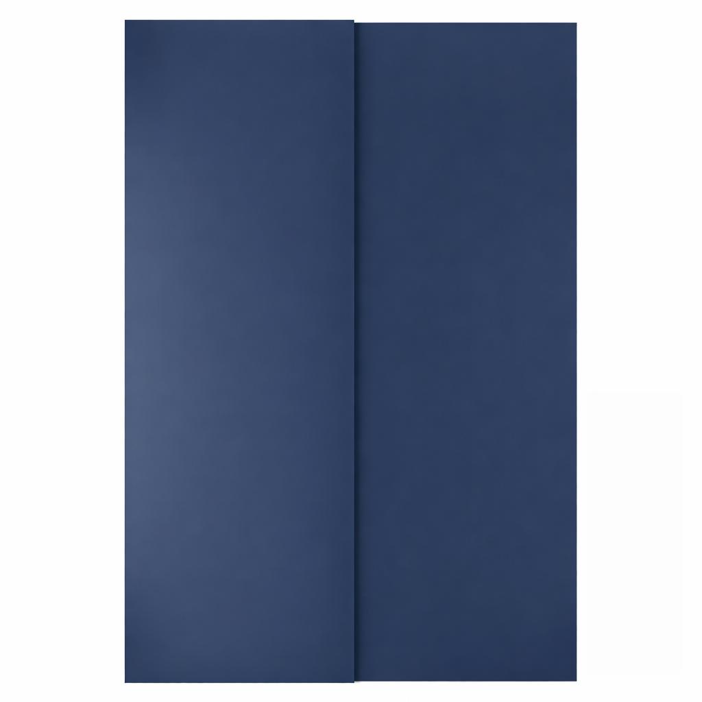 2 pax hasvik donkerblauwe deuren zonder rails, Ophalen, Zo goed als nieuw