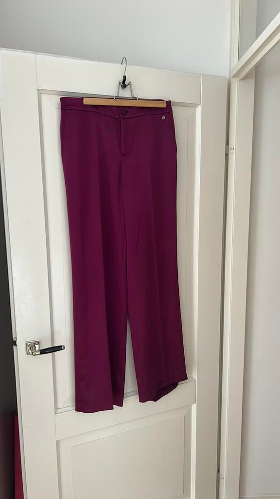 Broek LaDress m paars, Kleding | Dames, Broeken en Pantalons, Maat 38/40 (M), Paars, Ophalen of Verzenden, Zo goed als nieuw