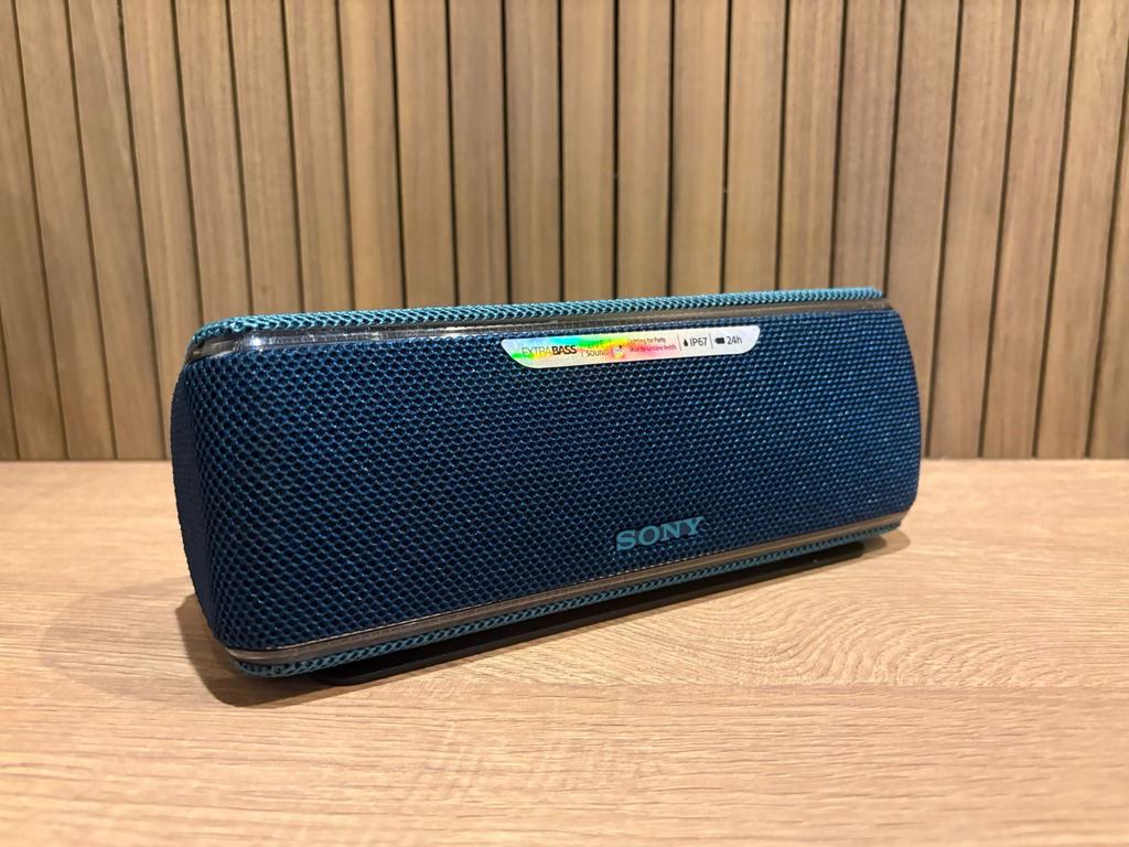 Sony SRS-XB31 grijs/blauw bleutooth speaker, Overige typen, Ophalen of Verzenden, Zo goed als nieuw, Sony