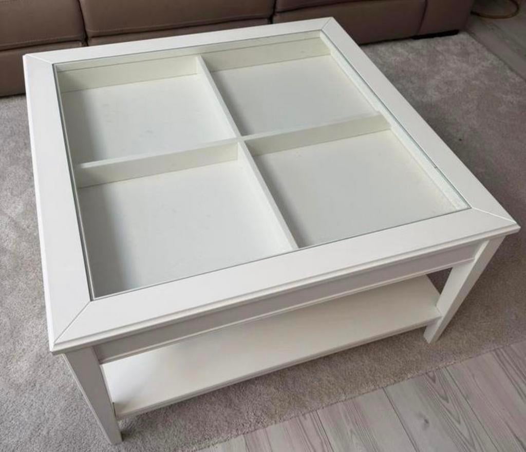 IKEA LIATORP salontafel - Gebruikt, makkelijk op te knappen, Huis en Inrichting, Tafels | Salontafels, Ophalen, Gebruikt, 100 tot 150 cm