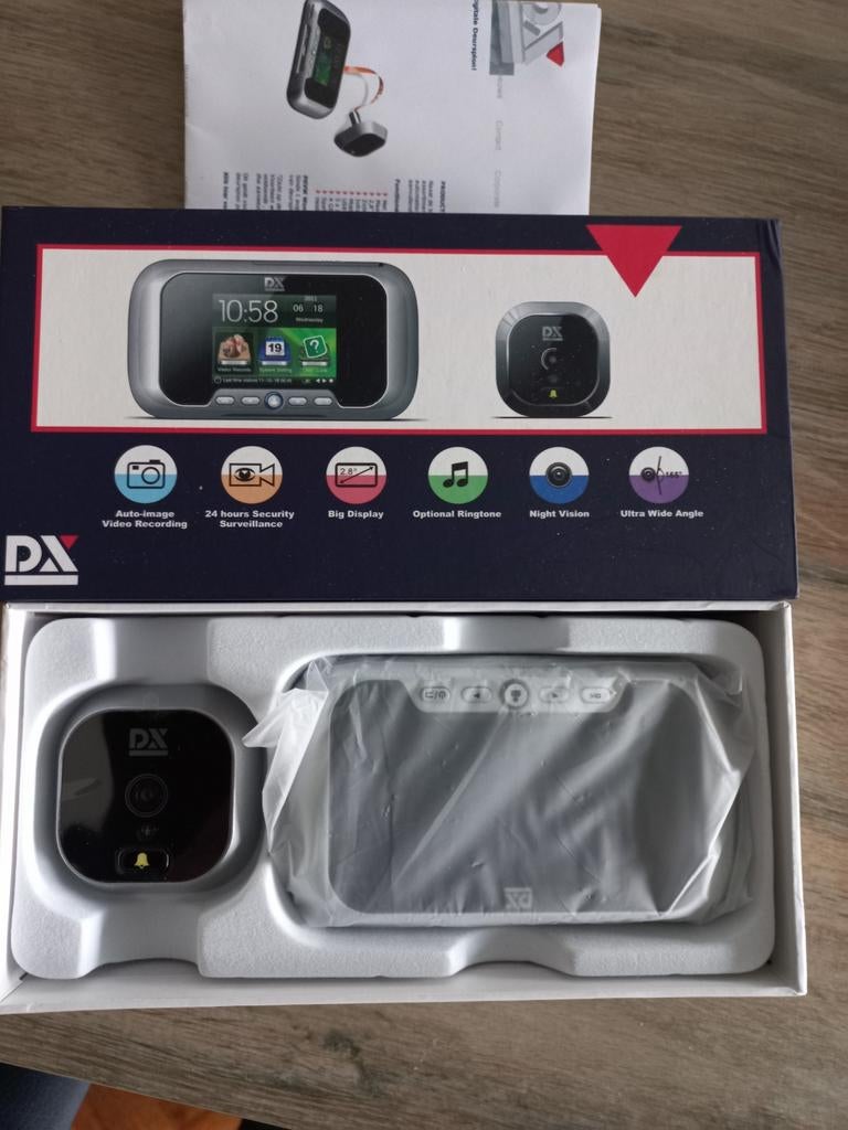 Digitale deurspion met deurbel., Ophalen of Verzenden, Ingebouwde camera, Nieuw, Draadloos