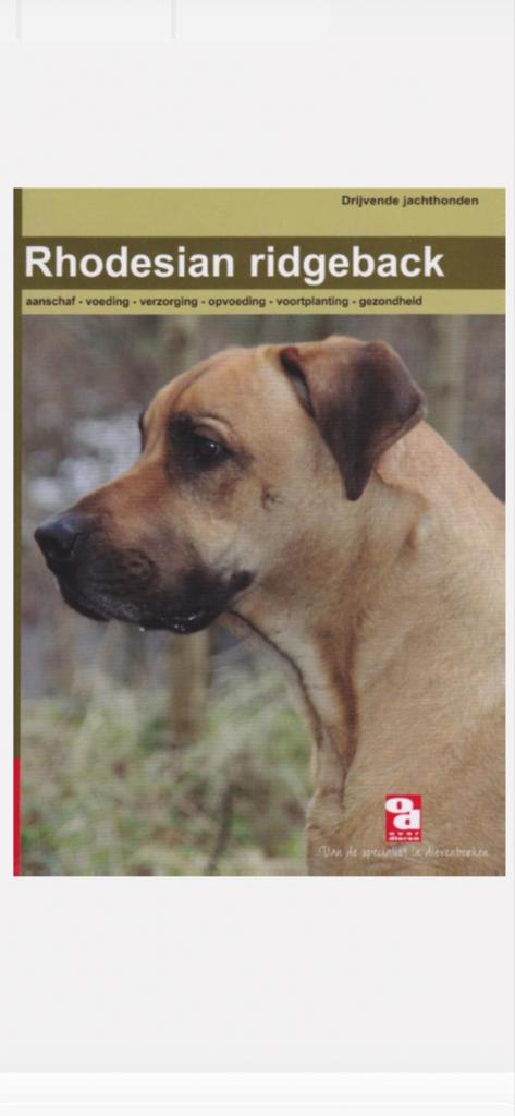 Rhodesian Ridgeback Boek: Aanschaf, Verzorging & Gezondheid, Ophalen of Verzenden, Gelezen, Honden