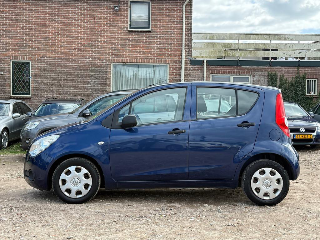 Opel Agila 1.0 Essentia/ HOGE INSTAP/ LAAG KM, Auto's, Airbags, Gebruikt, 31 €/maand, Blauw