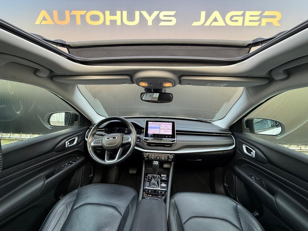 Jeep Compass 4xe 240 Plug-in Hybrid Electric S Pano Carplay, Auto's, Automaat, Gebruikt, Zwart, 4 cilinders