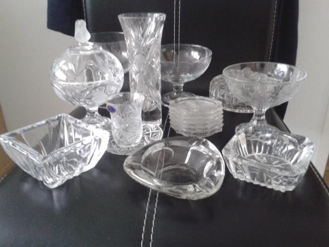 Crystal en glas div. uit erfenis, Antiek en Kunst, Antiek | Glas en Kristal, Ophalen