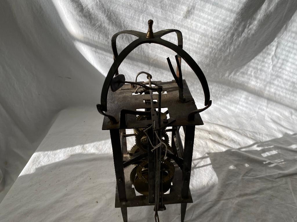 Mooi antiek lantaarnklok uurwerk, Antiek en Kunst, Antiek | Klokken, Ophalen of Verzenden