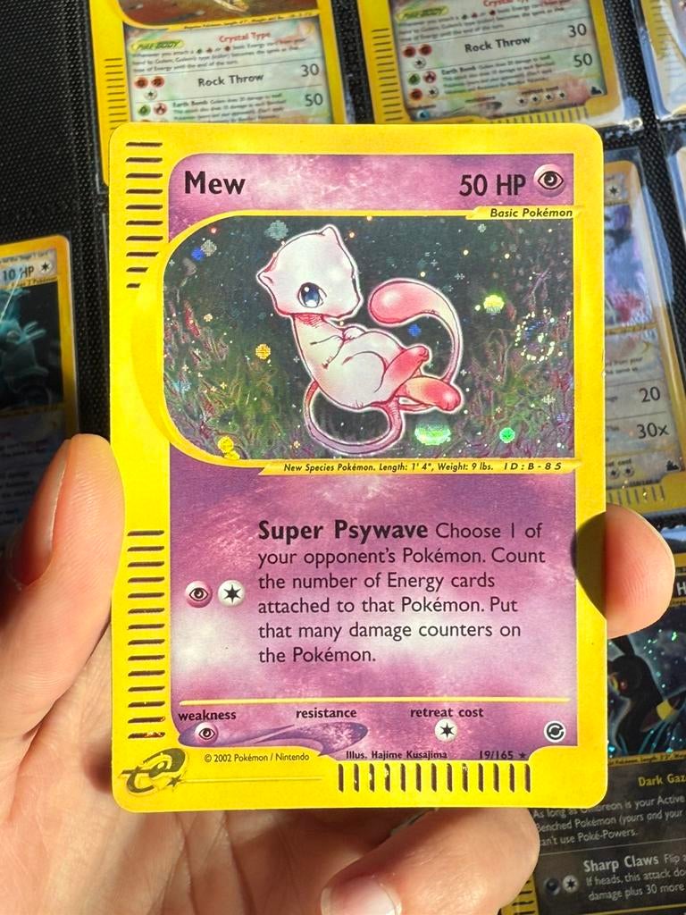 Mew holo expedition pokemon kaart, Ophalen of Verzenden, Zo goed als nieuw
