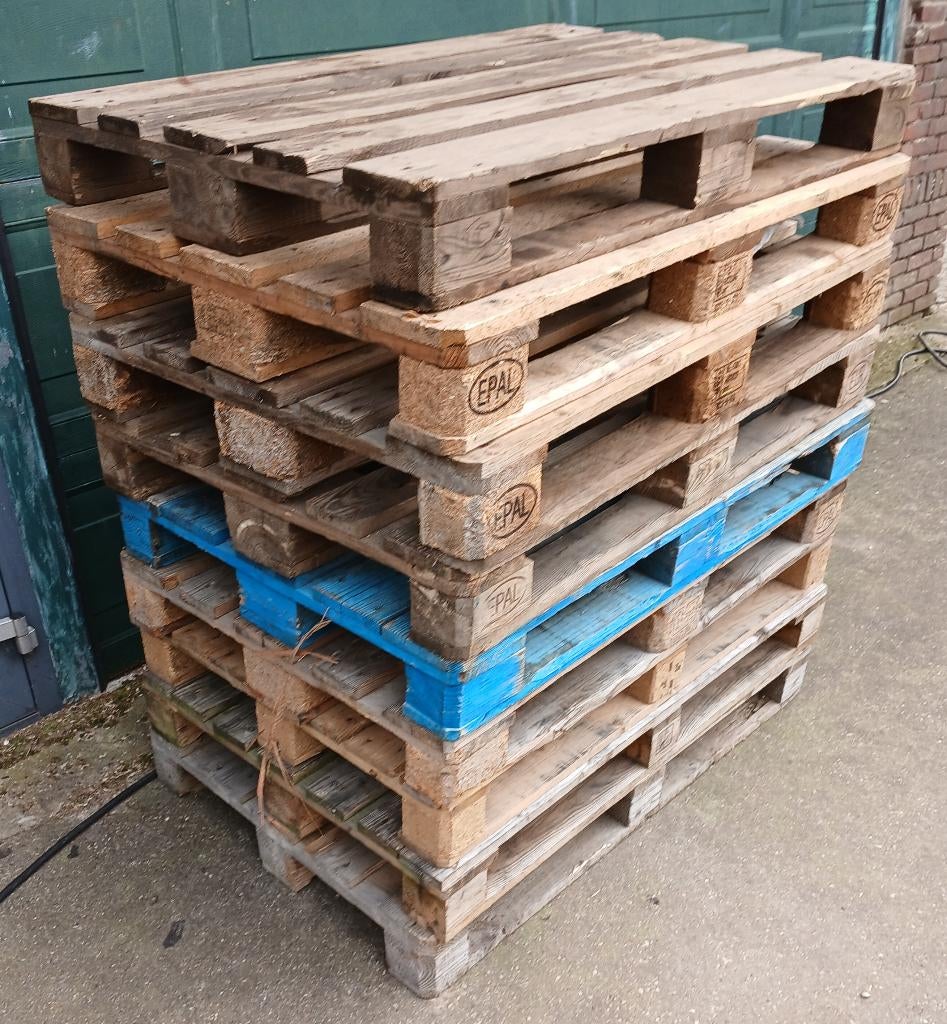 pallet euro EPAL, Doe-het-zelf en Verbouw, Hout en Planken, Ophalen, Gebruikt, Minder dan 25 mm, Minder dan 200 cm